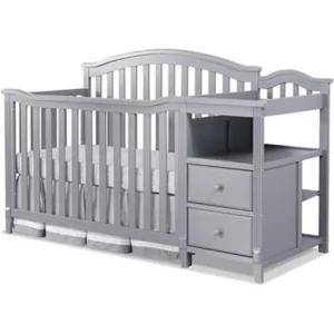 Crib, Changing Table, Wooden Toddler Bed,