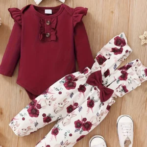 Toddler Ruffle Long Sleeve Romper
